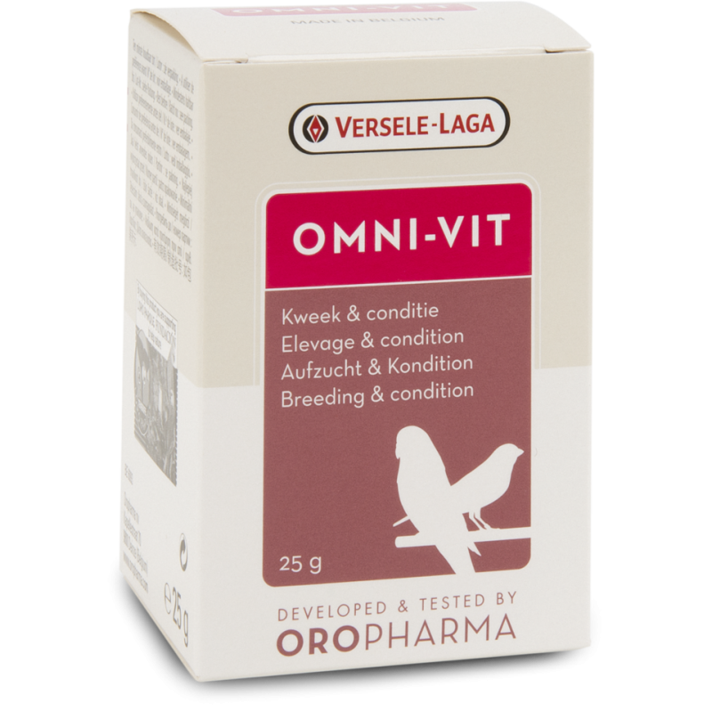 Oropharma Omni-Vit 25gr - Mélange de vitamines pour l'élevage et la condition - oiseaux