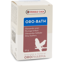 Oropharma Oro-Bath 50gr - Sel de bain pour un plumage brillant - oiseaux à 6,00 € - Versele-Laga - 460243 - Oropharma