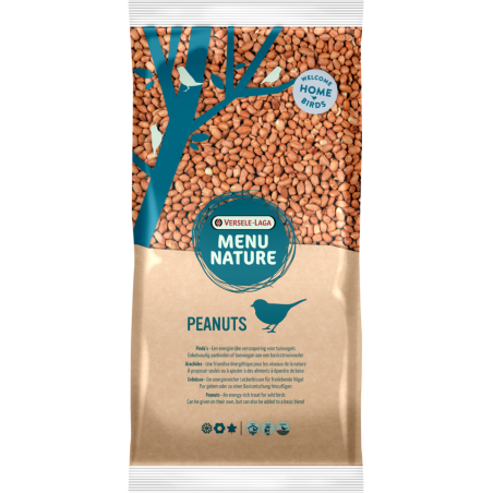 Menu Nature Peanuts 2kg - Cacahuètes pour les oiseaux de la nature à 10,10 € - Versele-Laga - 464803 - Oiseaux de la nature