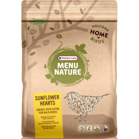 Menu Nature Sunflower hearts 750gr - Source d'énergie sans gaspillage pour les oiseaux de la nature 464809 Versele-Laga 5,25 ...