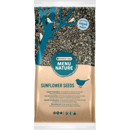 Menu Nature Sunflower seeds (box 70) 1,5kg - Graines de tournesol entières pour oiseaux de la nature