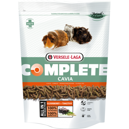 Complete Cavia 500gr - Croquettes riches en fibres pour cobayes à 4,75 € - Versele-Laga - 461251 - Complete