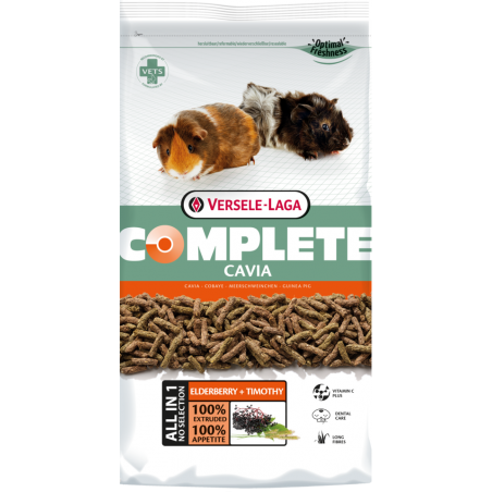 Complete Cavia 1,75kg - Croquettes riches en fibres pour cobayes à 15,06 € - Versele-Laga - 461312 - Complete