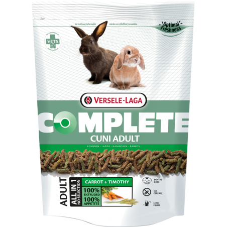 Complete Cuni Adult 500gr - Croquettes riches en fibres pour lapins (nains) adultes 461250 Versele-Laga 4,60 € Ornibird