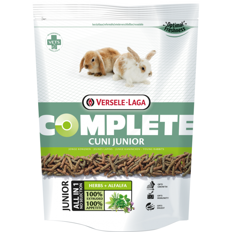 Complete Cuni Junior 500gr - Croquettes riches en protéines - jeunes lapins (nains) 6-8 mois