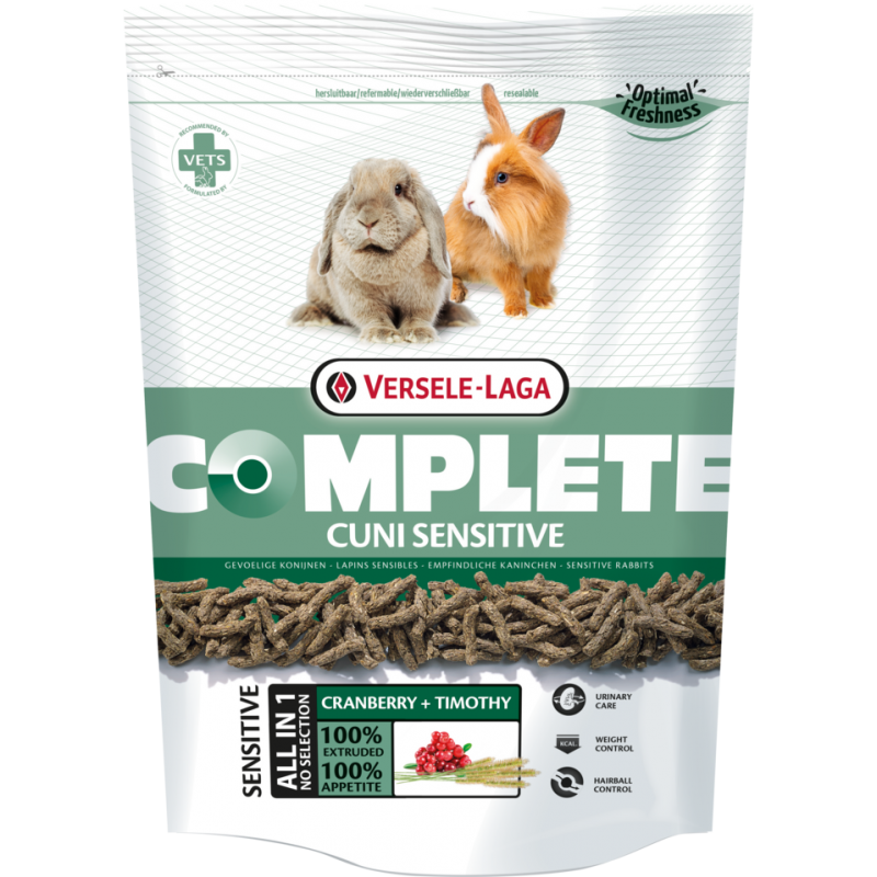 Complete Cuni Sensitive 1,75kg - Croquettes légères à digérer pour lapins (nains) sensibles