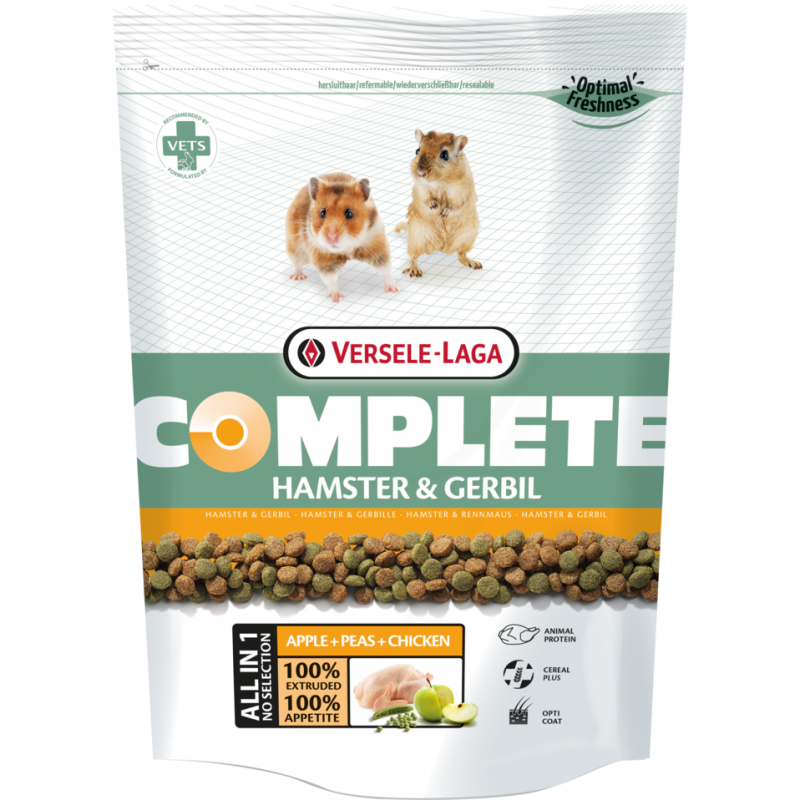 Complete Hamster & Gerbil 500gr - Croquettes riches en protéines - hamsters (nains) et gerbilles