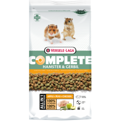 Complete Hamster & Gerbil 2kg - Croquettes riches en protéines - hamsters (nains) et gerbilles à 18,60 € - Versele-Laga - 461...