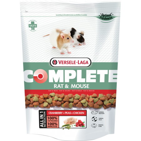 Complete Rat & Mouse 500gr - Croquettes riches en protéines pour rats et souris 461298 Versele-Laga 5,25 € Ornibird