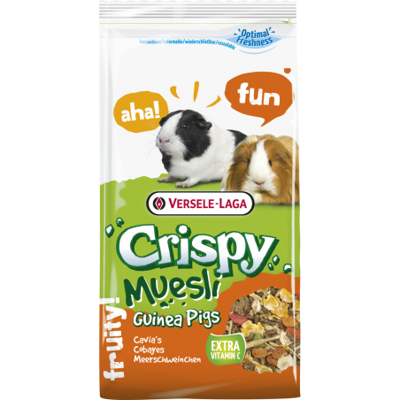 Crispy Muesli - Guinea Pigs 1kg - Mélange de qualité, riche en fibres, pour cobayes 461711 Versele-Laga 2,75 € Ornibird