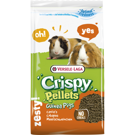 Crispy Pellets - Guinea Pigs 2kg - Aliment en granulés, riches en fibres, pour cobayes à 5,65 € - Versele-Laga - 461162 - Crispy