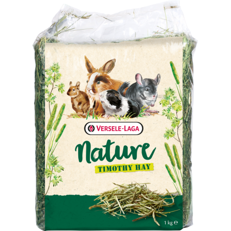 Nature Timothy Hay 1kg - Du foin timothy vert très frais et pur