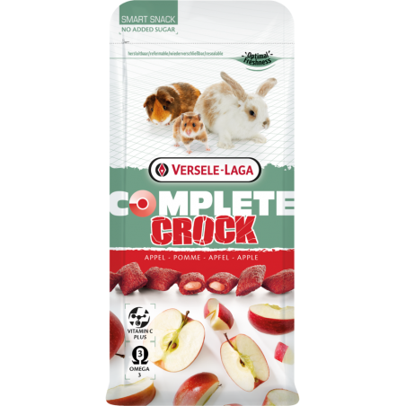 Complete Crock Apple 50gr - Délicieux snack croustillant avec tendre farce aux pommes à 2,75 € - Versele-Laga - 461484 - Comp...