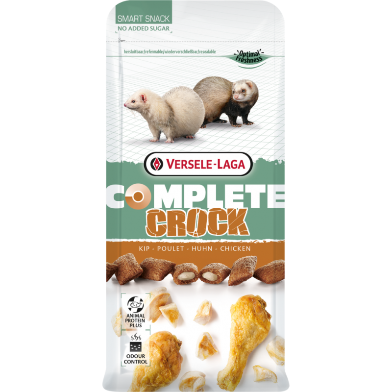 Complete Crock Chicken 50gr - Délicieux snack croustillant avec tendre farce au poulet