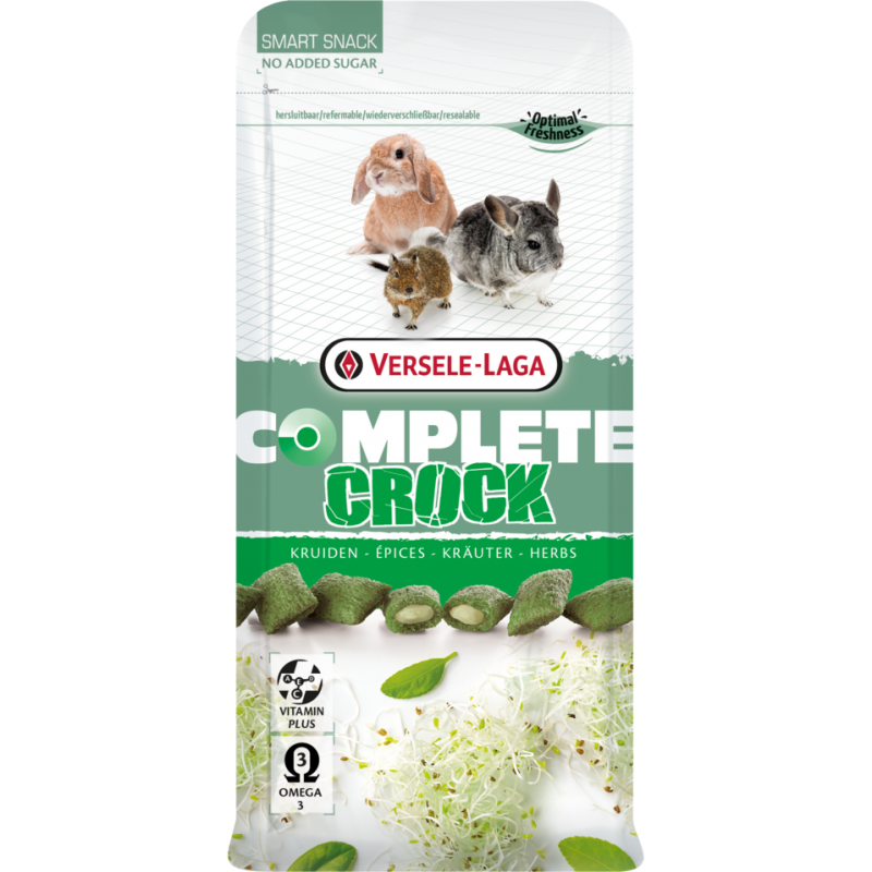 Complete Crock Herbs 50gr - Délicieux snack croustillant avec tendre farce aux herbes