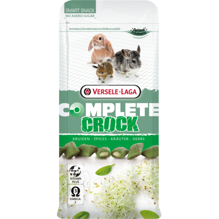 Complete Crock Herbs 50gr - Délicieux snack croustillant avec tendre farce aux herbes à 2,85 € - Versele-Laga - 461486 - Comp...