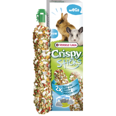 Crispy Mega Sticks Lapins-Chinchillas Vallée de Montagne 2 pcs 140gr - Sticks à ronger cuits au four - XL 462064 Versele-Laga...