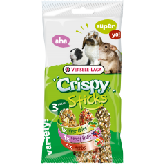 Crispy Sticks Herbivores Triple Variety Pack 165gr - Sticks à ronger cuits au four - trois goûts différents à 3,80 € - Versel...