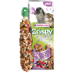 Crispy Sticks Lapins-Chinchillas Fruits des Bois 2 pcs 110gr - Sticks à ronger cuits au four à 2,95 € - Versele-Laga - 462062...