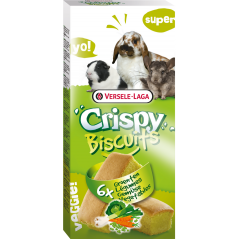 Crispy Biscuits Légumes 6 pcs 70gr - Biscuits légers pour tous les petits mammifères à 3,90 € - Versele-Laga - 462007 - Crispy