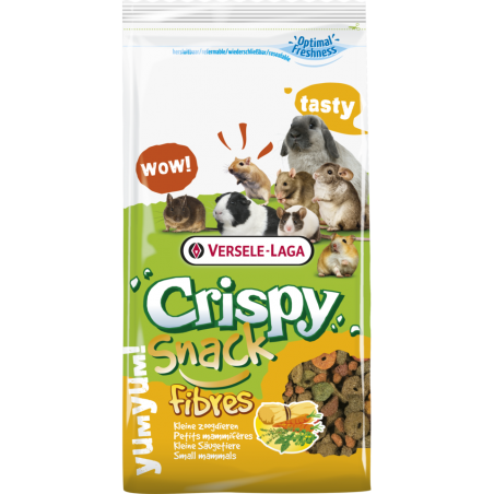 Crispy Snack Fibres 15kg - Snack riche en fibres pour lapins, cobayes, chinchillas & dègues