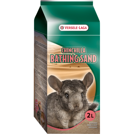 Chinchilla Bathing Sand 1,3kg - Sable de bain pour chinchillas 2L à 5,25 € - Versele-Laga - 461144 - Versele-Laga