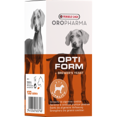 Oropharma Opti Form 100 tablettes - Supplément alimentaire à la levure de bière naturelle - chiens à 6,50 € - Versele-Laga - ...