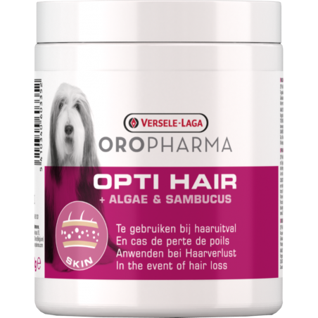 Oropharma Opti Hair 130gr - Supplément alimentaire contre la perte de poils - chiens