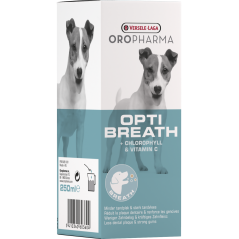 Oropharma Opti Breath 250ml - Lotion contre la mauvaise haleine - chiens à 9,95 € - Versele-Laga - 460360 - Oropharma