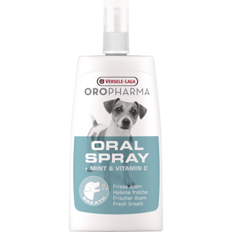 Oropharma Oral Spray 150ml - Spray contre la mauvaise haleine - chiens à 6,60 € - Versele-Laga - 460385 - Oropharma