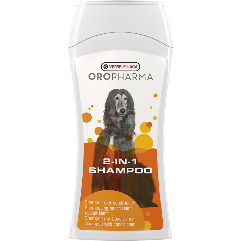 Oropharma Shampoo 2-in-1 250ml - Shampooing-soin et conditionnant pour poils longs - chiens