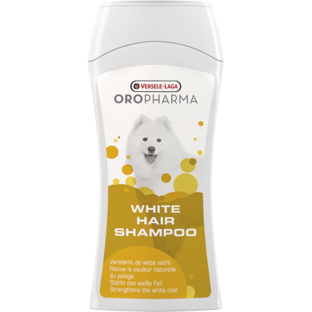 Oropharma Shampoo White Hair 250ml - Shampooing-soin spécial pour un pelage blanc - chiens 460390 Versele-Laga 5,85 € Ornibird