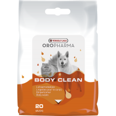 Orpharma Body Clean 20 pièces - Lingettes humides pour le poil à 4,95 € - Versele-Laga - 460573 - Oropharma