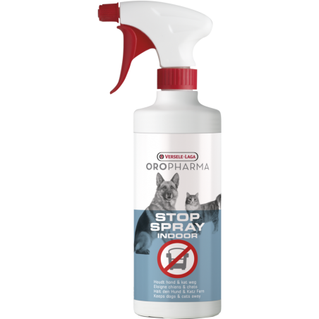 Oropharma Stop Indoor 500ml - Spray pour éloigner les chiens et les chats - à l'intérieur à 10,65 € - Versele-Laga - 460352 -...