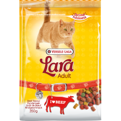 Lara Adult Beef Flavour 10kg - Croquettes délicieuses au bœuf - chats adultes à 29,95 € - Versele-Laga - 441062 - Lara