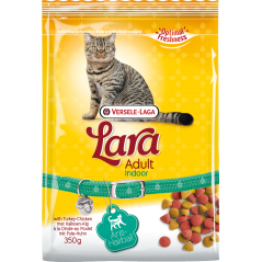 Lara Adult Indoor with Turkey-Chicken 2kg - Croquettes délicieuses au poulet - chats d'intérieur moins actifs à 8,80 € - Vers...