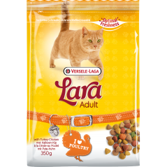 Lara Adult with Turkey-Chicken 350gr - Croquettes délicieuses avec dinde & poulet pour chats adultes 441068 Versele-Laga 1,90...