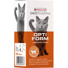 Oropharma Opti Form 100 tablettes - Supplément alimentaire à la levure de bière naturelle - chats à 6,85 € - Versele-Laga - 4...