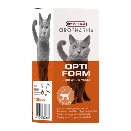 Oropharma Opti Form 100 tablettes - Supplément alimentaire à la levure de bière naturelle - chats à 6,85 € - Versele-Laga - 4...