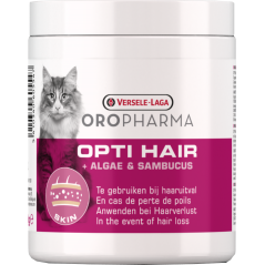 Oropharma Opti Hair 130gr - Supplément alimentaire contre la perte de poils - chats à 9,10 € - Versele-Laga - 460554 - Oropharma