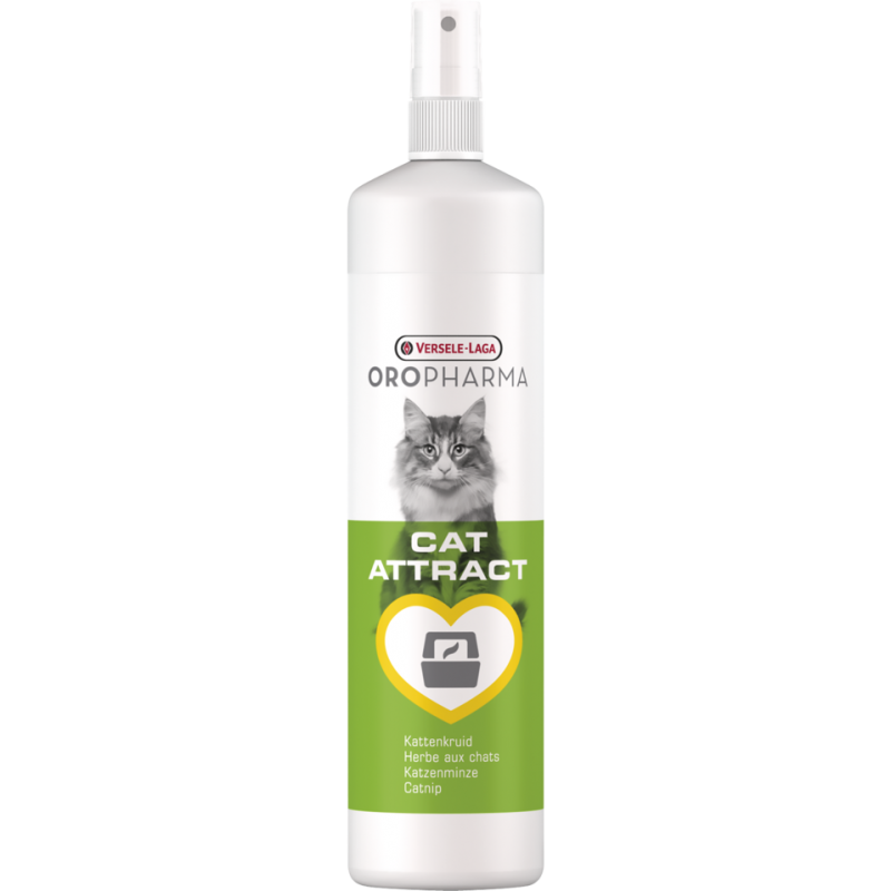 Oropharma Cat Attract 200ml - Spray à base d'extrait de cataire, l'herbe aux chats - chats