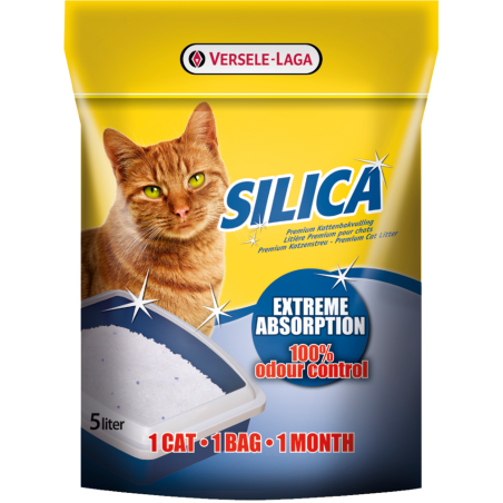 Versele-Laga Silica 5L/2,2kg -Litière pour chats aux granulés ultra-absorbants à 7,85 € - Versele-Laga - 423080 - Versele-Laga