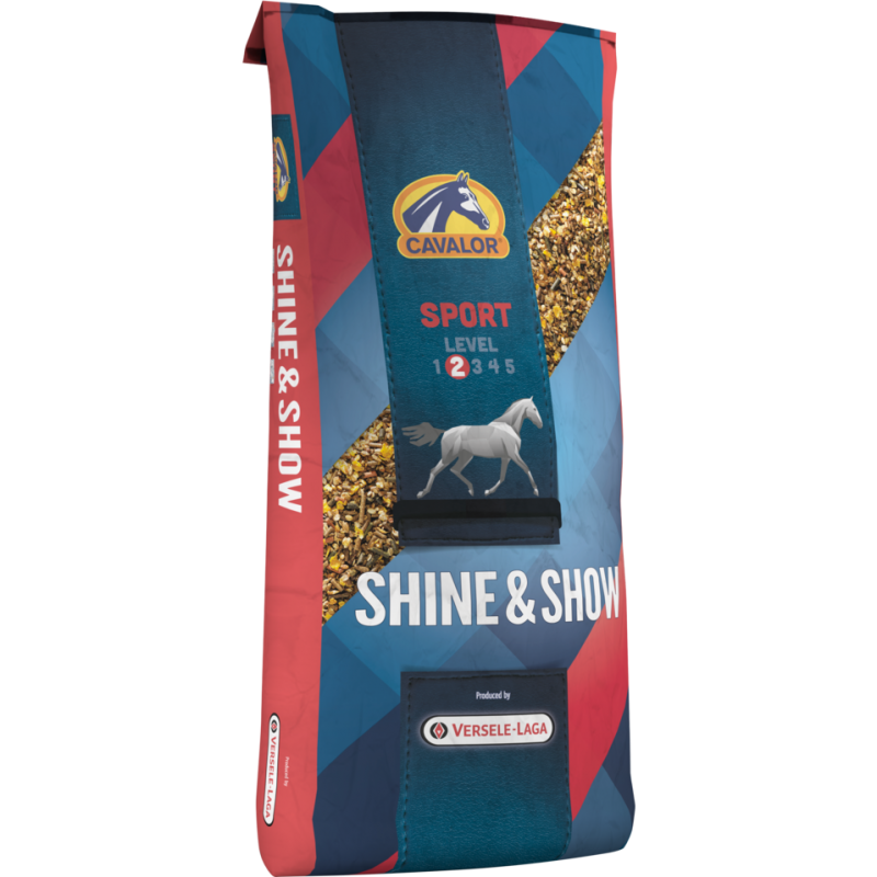 Cavalor SPORT - Shine & Show 20kg - Aliment équilibré, idéal pour un pelage brillant et sain