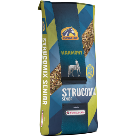 Cavalor HARMONY - Strucomix Senior 20kg - Aliment d'entretien spécial riche en fibres pour chevaux âgés à 22,95 € - Versele-L...