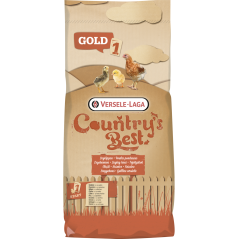 Country's Best GOLD 1 Crumble 20kg - Miettes démarrage, 10 premières semaines, avec coccidiostatique à 15,00 € - Versele-Laga...