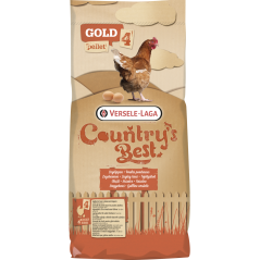 Country's Best GOLD 4 GALLICO Pellet 20kg - Granulé de ponte standard à partir du premier oeuf à 13,10 € - Versele-Laga - 451...