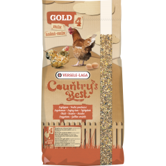 Country's Best GOLD 4 MINI Mix 20kg - Mélange de céréales avec granulé de ponte 2 mm, poules naines à 12,90 € - Versele-Laga ...