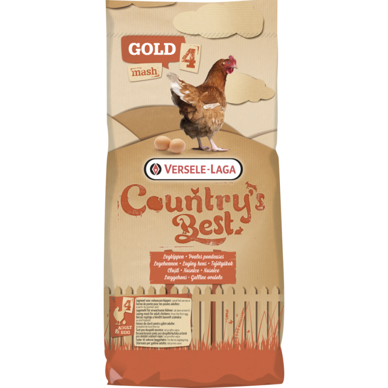 Country's Best GOLD 4 RED Mash 20kg - Farine de ponte pour une teinte rougeâtre du jaune d'oeuf