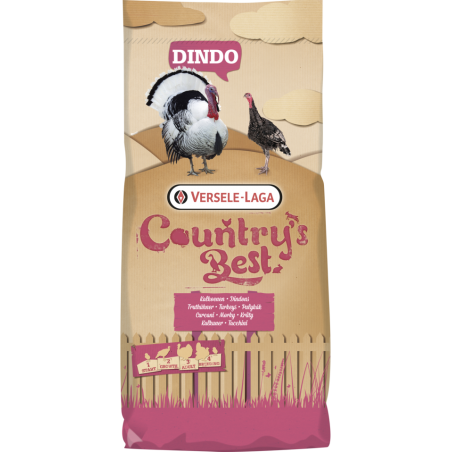 Country's Best DINDO 1 Crumble 20kg - Miettes (2mm) démarrage les 3 premières semaines, avec coccid.