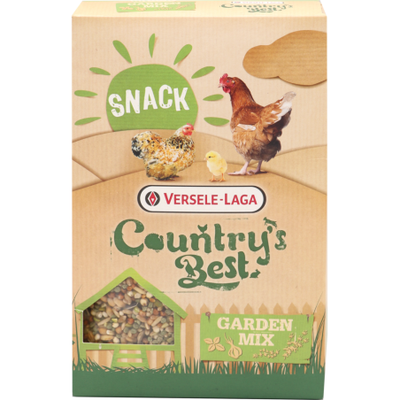 Country's Best Snack Garden Mix 1kg - Un délicieux mélange enrichi en granulés d’herbes à 4,10 € - Versele-Laga - 451221 - Co...